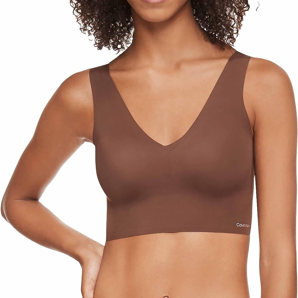 Calvin Klein Women's Brown Seamless Bralette